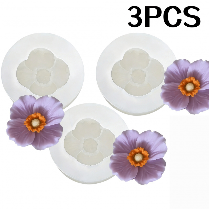 Bath Bomb Mold - Силиконовая форма для цветов 3Flower, для
