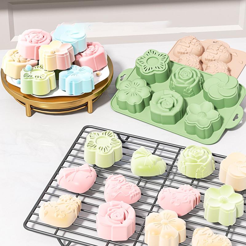 Bath Bomb Mold - Силиконовая форма для цветов SU, 6