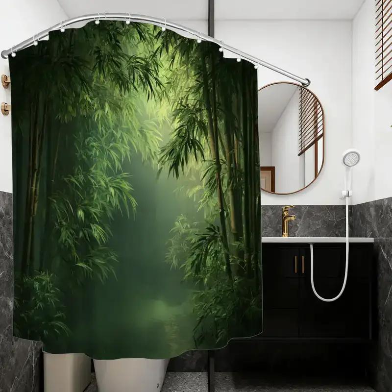 Занавеска для душа с принтом б – обзор и цена Spa Wellness Nature